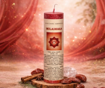 Čakrová sviečka 1. čakra