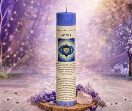 Čakrová sviečka 6. čakra 