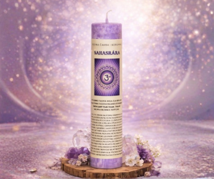 Čakrová sviečka 7. čakra