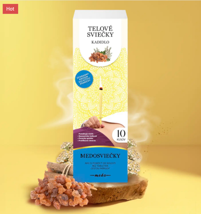 Telové sviečky zo živice Kadidlo