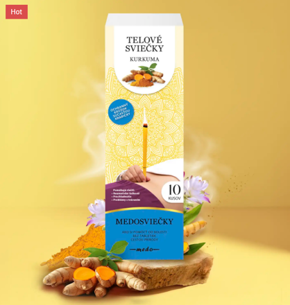 Telové sviečky Kurkuma