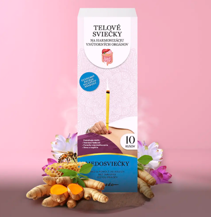 Telové sviečky na harmonizáciu vnútorných orgánov