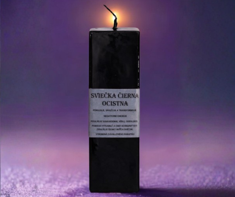 Očistná sviečka - čierna
