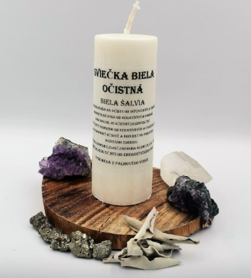 Očistná sviečka Biela šalvia