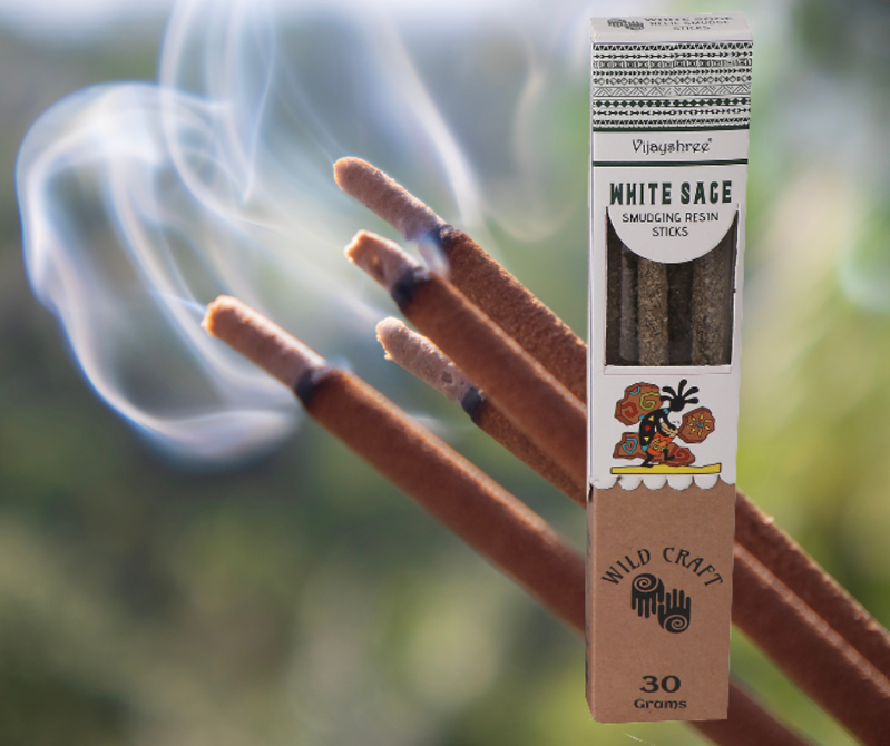 Vonné tyčinky na očistu priestorov - Biela Šalvia