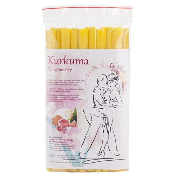 Telové sviečky Kurkuma Telové sviečky Kurkuma